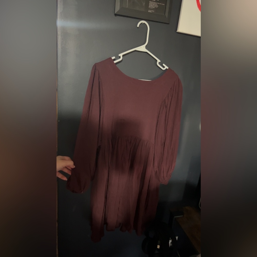 Free People Get Obsessed Babydoll Dress Color: Decadent Size: Small